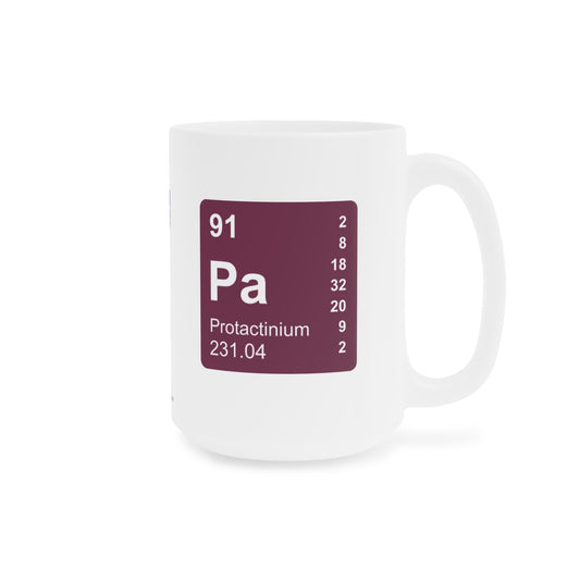 Coffee Mug 15oz - (091) Protactinium Pa