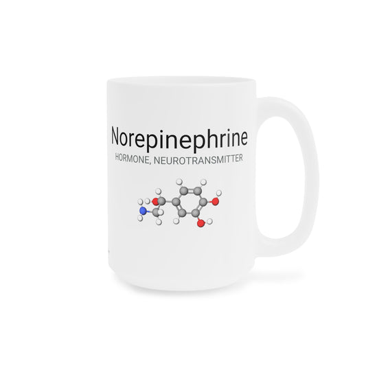Neurotransmitter Coffee Mug -  Coffee Mug 15oz - Norepinephrine - Precision Mugs 