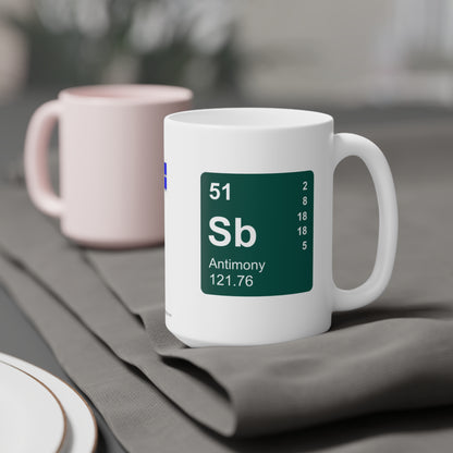 Coffee Mug 15oz - (051) Antimony Sb