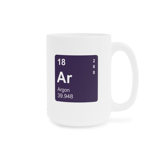 Coffee Mug 15oz - (018) Argon Ar