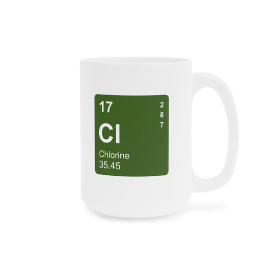 Coffee Mug 15oz - (017) Chlorine Cl