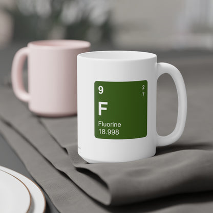 Coffee Mug 15oz - (009) Fluorine F