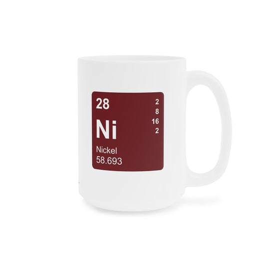 Coffee Mug 15oz - (028) Nickel Ni