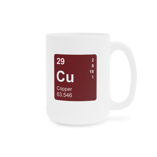 Coffee Mug 15oz - (029) Copper Cu