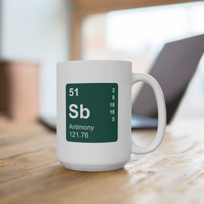 Coffee Mug 15oz - (051) Antimony Sb