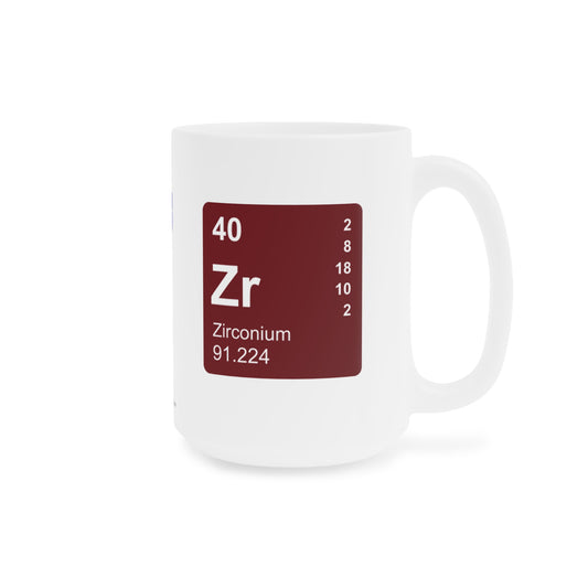 Coffee Mug 15oz - (040) Zirconium Zr