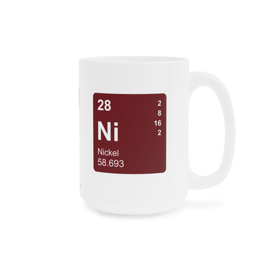 Coffee Mug 15oz - (028) Nickel Ni