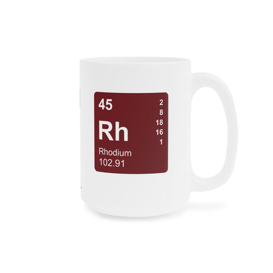 Coffee Mug 15oz - (045) Rhodium  Rh