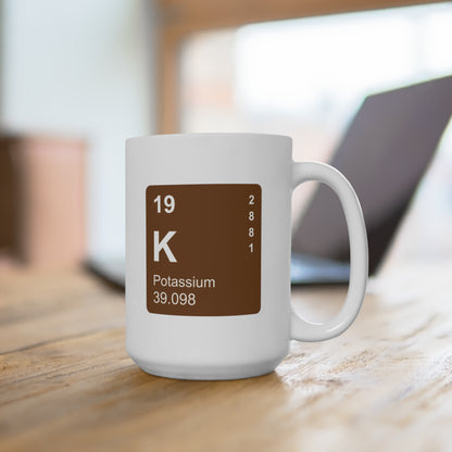 Coffee Mug 15oz - (019) Potassium K
