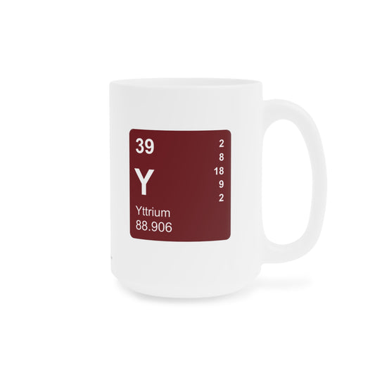 Coffee Mug 15oz - (039) Yttrium Y