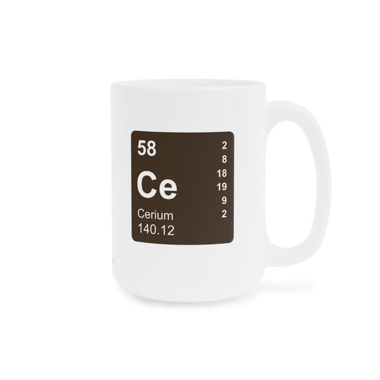 Coffee Mug 15oz - (058) Cerium Ce